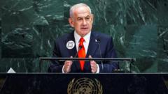 Netanyahu attacks Palestinian recognition as dozens walk out of UN speech